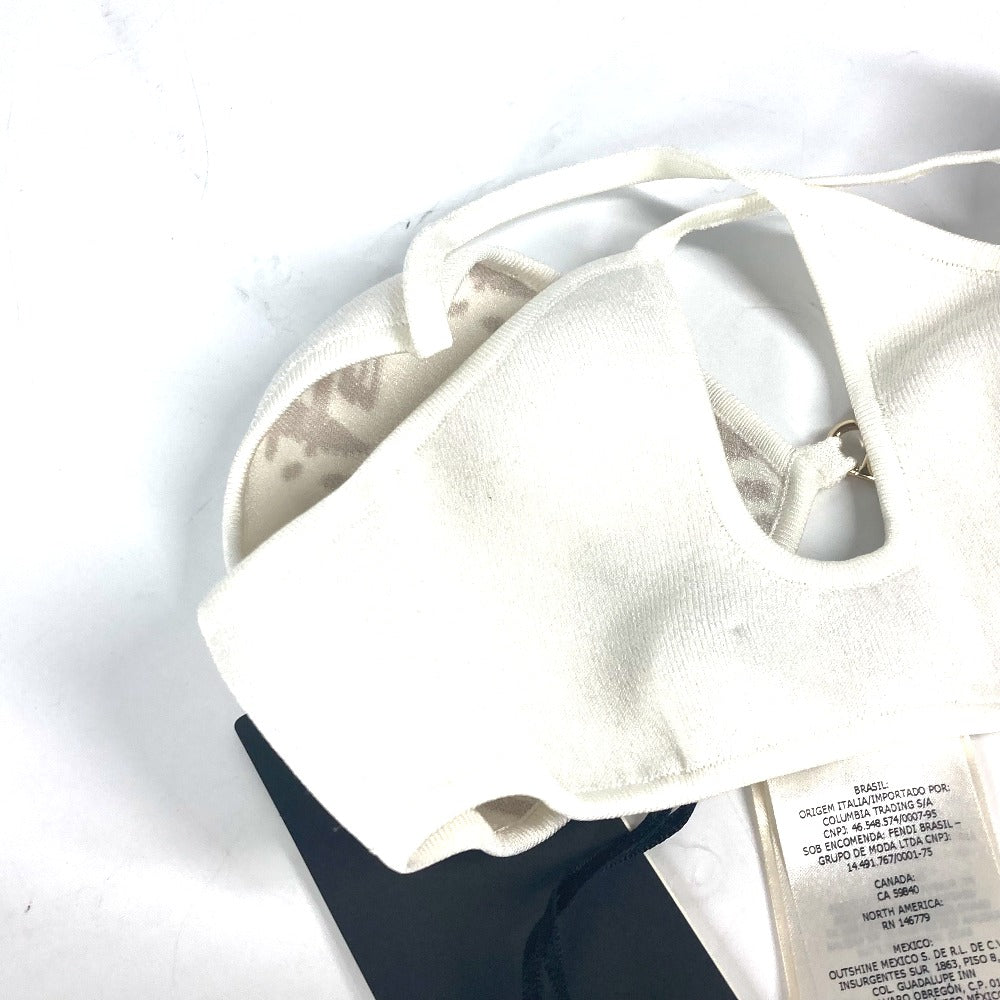 FENDI FXZ875 ブラジャー ブラトップ トップス アパレル トップスその他 レーヨン レディース ホワイト系