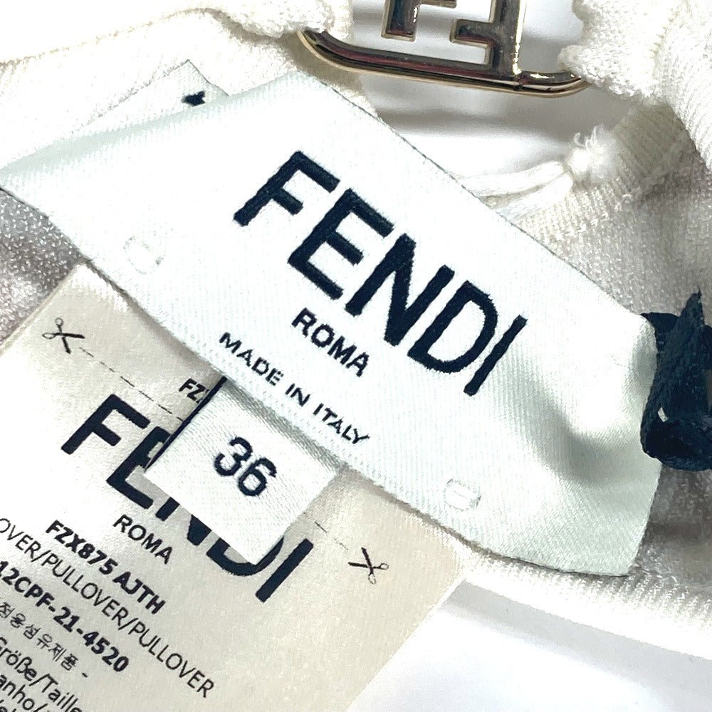 FENDI FXZ875 ブラジャー ブラトップ トップス アパレル トップスその他 レーヨン レディース ホワイト系