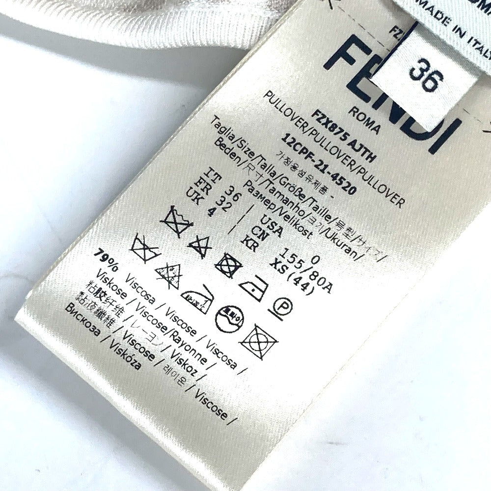 FENDI FXZ875 ブラジャー ブラトップ トップス アパレル トップスその他 レーヨン レディース ホワイト系