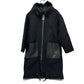 FENDI FF8581 Zucca Print Reversible Silk-Blend Long Coat in Wool, Brown