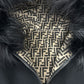 FENDI FF8581 Zucca Print Reversible Silk-Blend Long Coat in Wool, Brown