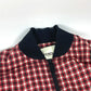 FENDI FJ6898 Check Logo Poncho, Long Sleeve, Polyester Jacket, Women's, Red