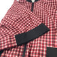 FENDI FJ6898 Check Logo Poncho, Long Sleeve, Polyester Jacket, Women's, Red