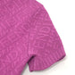 FENDI FZD917 Skims collaboration Zucca print back-zip mock neck short-sleeve rayon dress, pink, women's
