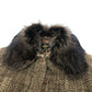 FENDI FENDI 365 tweed Apparel outerwear fur collar mid-length coat Long coat Viscose Brown Used