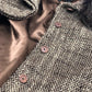 FENDI FENDI 365 tweed Apparel outerwear fur collar mid-length coat Long coat Viscose Brown Used