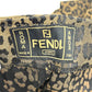 FENDI Leopard x Zucca Apparel Bottoms Trousers Pants Canvas Women's Brown