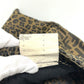 FENDI Leopard x Zucca Apparel Bottoms Trousers Pants Canvas Women's Brown