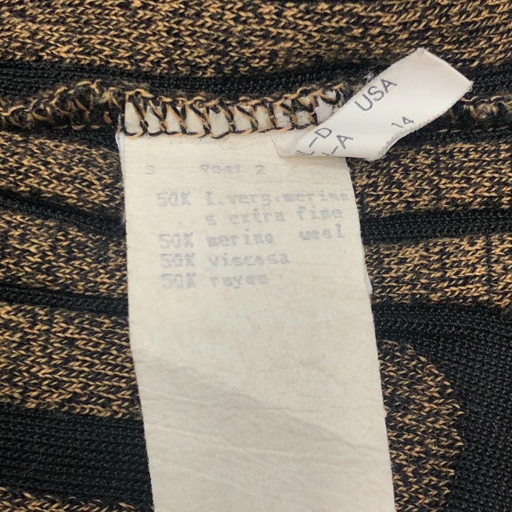 FENDI Pecan Pattern Vintage Apparel Top Knit FF Logo Sweater Viscose Women's Brown