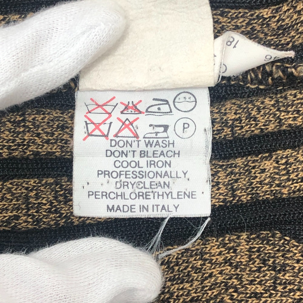 FENDI Pecan Pattern Vintage Apparel Top Knit FF Logo Sweater Viscose Women's Brown
