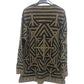FENDI Pecan Pattern Vintage Apparel Top Knit FF Logo Sweater Viscose Women's Brown