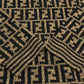 FENDI Zucca Pattern Apparel Knit Top All-over Pattern Sweater Wool Unisex Brown