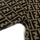 FENDI Zucca Pattern Apparel Knit Top All-over Pattern Sweater Wool Unisex Brown