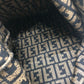 FENDI Zucca Pattern Apparel Knit Top All-over Pattern Sweater Wool Unisex Brown