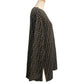 FENDI Zucca Pattern Apparel Knit Top All-over Pattern Sweater Wool Unisex Brown