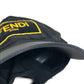FENDI FXQ768 ロゴ ベースボールキャップ ベースボール 帽子 ヘッドウェア キャップ ナイロン ユニセックス ブラック