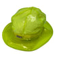 FENDI FXQ632 Logo Plate Clear Hat Headwear Vinyl Unisex Yellow