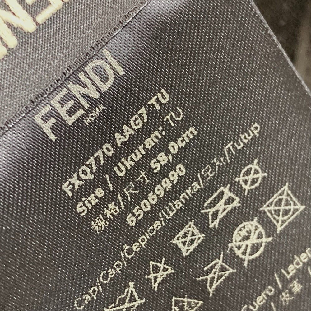 FENDI FZQ770 ズッカ ヘッドウェア 帽子 キャップ帽 ベースボール帽 キャップ ポリアミド ユニセックス ブラック