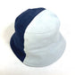 FENDI FXQ801 Logo Two-Tone Bucket Hat, Bob Hat, Goatskin, Men's, Blue