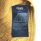 FENDI FXQ056 ロゴ ビーニー 帽子 ニット帽 ニットキャップ ニット帽 ウール レディース イエロー