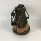 FENDI FXQ891 ハンドバッグ AIJE RAFFIA BUCKET Hat バケットハット＆巾着バッグ ハット帽 帽子 バケットハット ボブハット ハット レザー レディース ベージュ