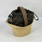 FENDI FXQ891 ハンドバッグ AIJE RAFFIA BUCKET Hat バケットハット＆巾着バッグ ハット帽 帽子 バケットハット ボブハット ハット レザー レディース ベージュ