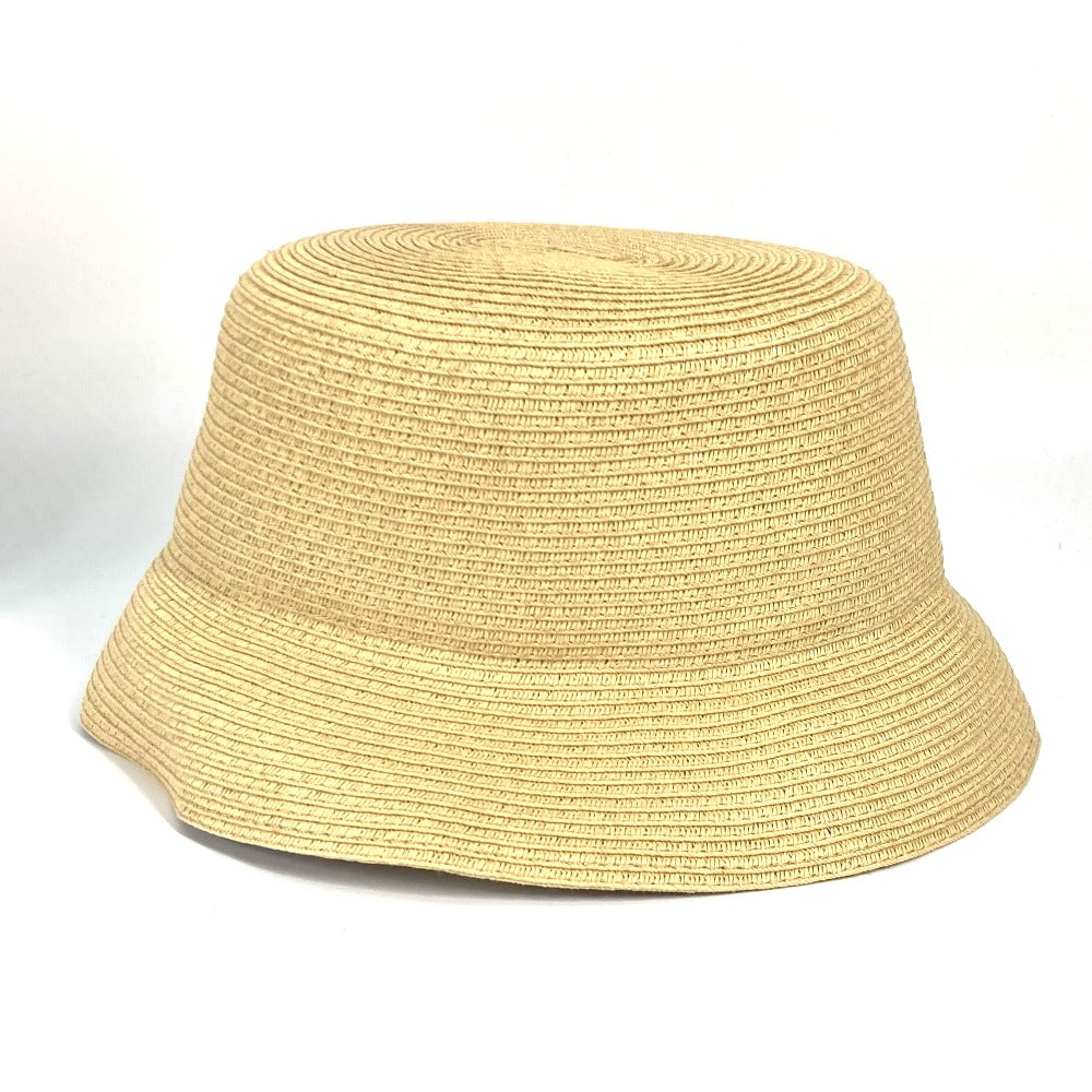 FENDI FXQ891 ハンドバッグ AIJE RAFFIA BUCKET Hat バケットハット＆巾着バッグ ハット帽 帽子 バケットハット ボブハット ハット レザー レディース ベージュ