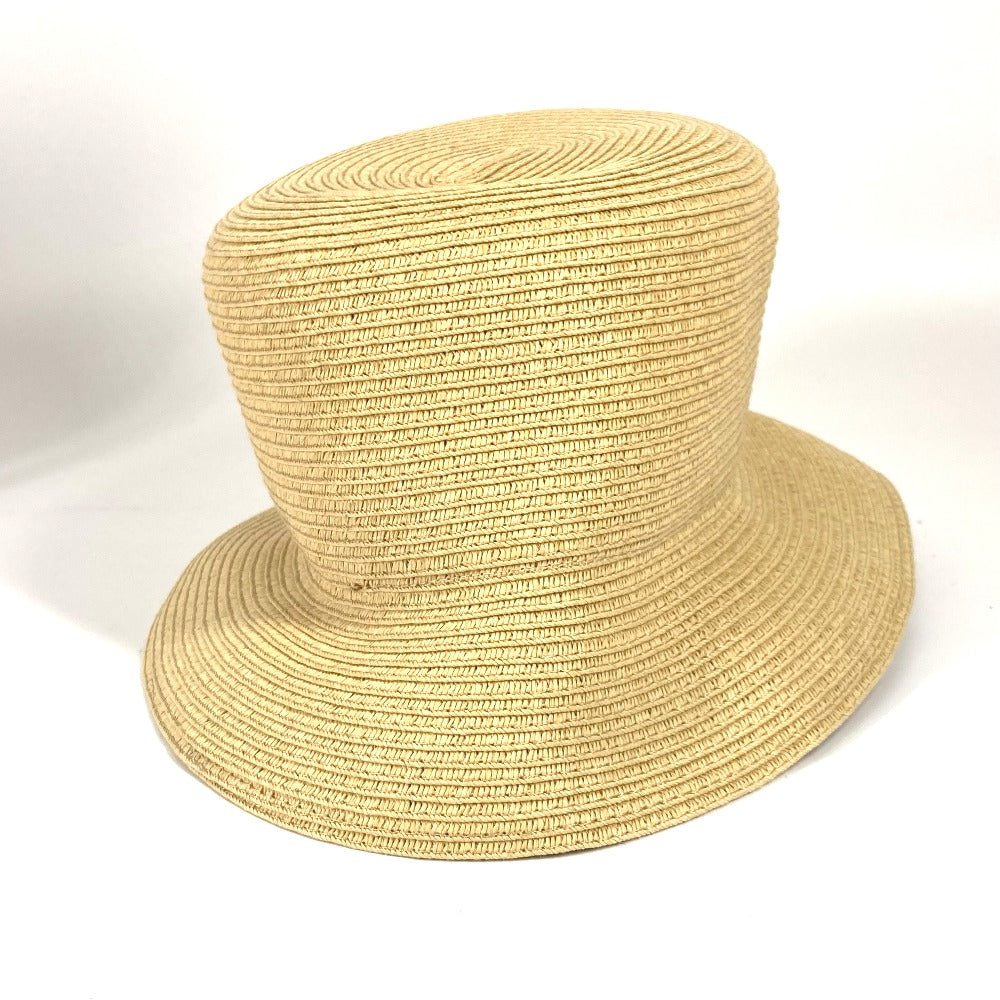 FENDI FXQ891 ハンドバッグ AIJE RAFFIA BUCKET Hat バケットハット＆巾着バッグ ハット帽 帽子 バケットハット ボブハット ハット レザー レディース ベージュ