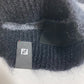 FENDI FXQ107 ビーニー 帽子 ニット帽 ニットキャップ ボーダー ニット帽 メンズ ブラック
