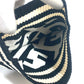 FENDI FXQ538 バイカラー ズッカ ロゴ ビーニー 帽子 ニット帽 ニットキャップ ニット帽 ウール レディース ブラック - brandshop-reference