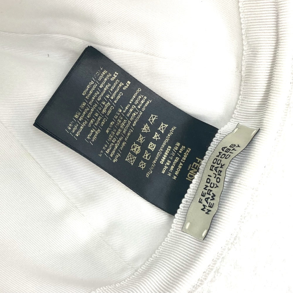 FENDI FXQ982 MARC JACOBS コラボ マークジェイコブス ロゴ ハット帽 帽子 バケットハット パイル ボブハット ハット コットン ユニセックス ホワイト - brandshop-reference