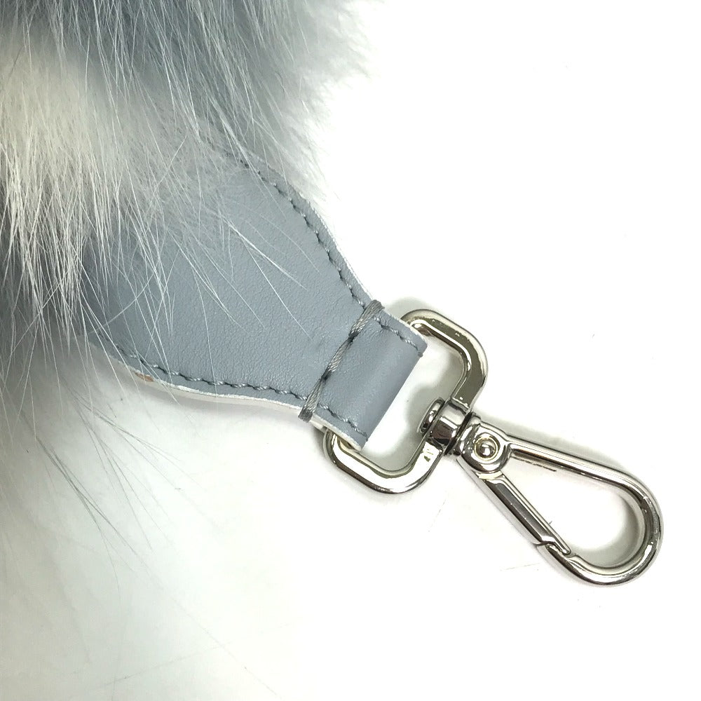 FENDI FNG426 ファー 留めフック付き ティペット スヌード マフラー ファー レディース ブルー