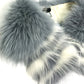FENDI FNG426 ファー 留めフック付き ティペット スヌード マフラー ファー レディース ブルー