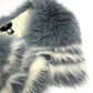 FENDI FNG426 ファー 留めフック付き ティペット スヌード マフラー ファー レディース ブルー
