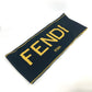 FENDI Logo Two-Tone Wool Scarf Men's Black