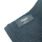 FENDI Logo Two-Tone Wool Scarf Men's Black