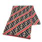 FENDI ズッカ ロゴ マフラー ウール レディース ブラウン