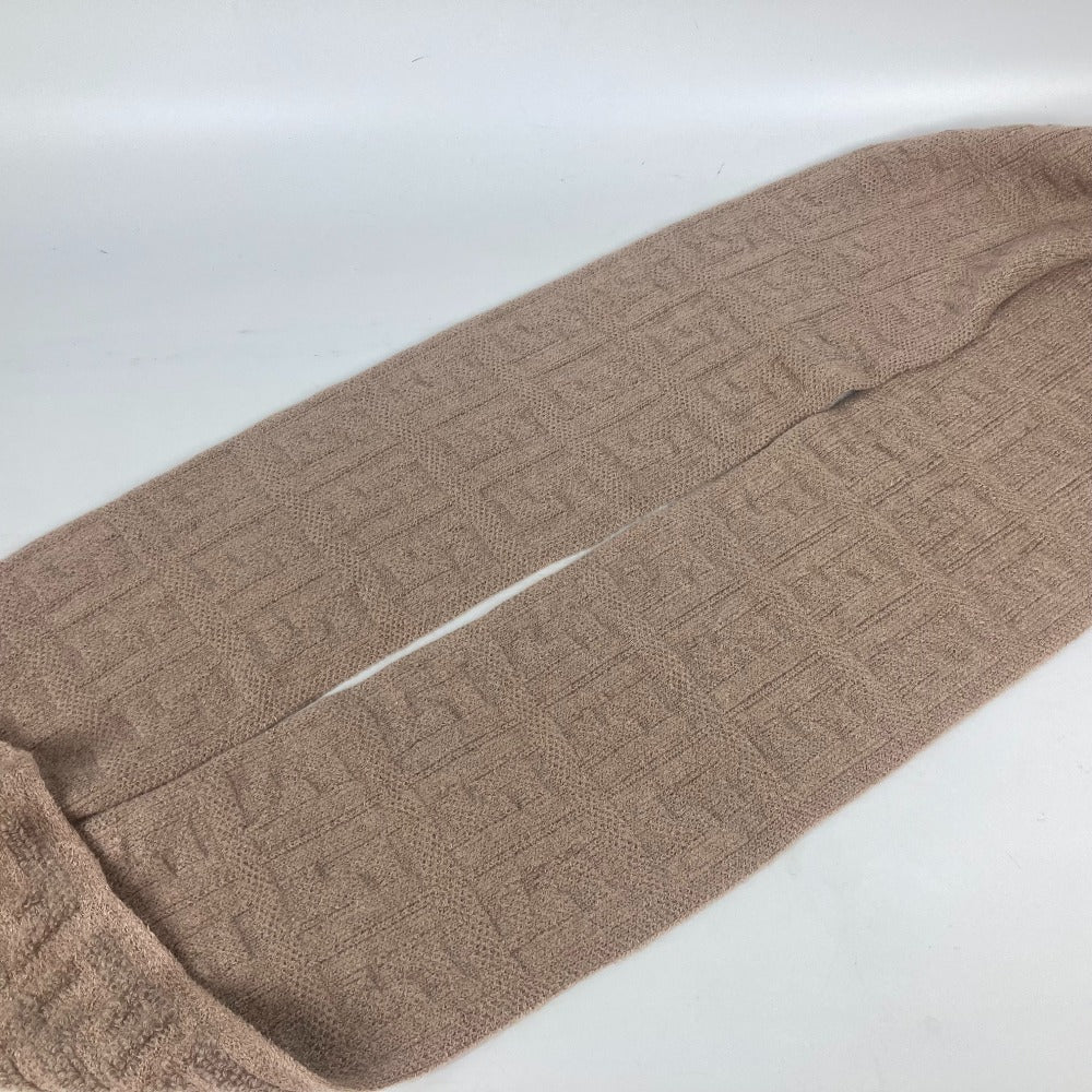 FENDI FXT283 ロゴ FF マフラー ナイロン レディース ベージュ - brandshop-reference