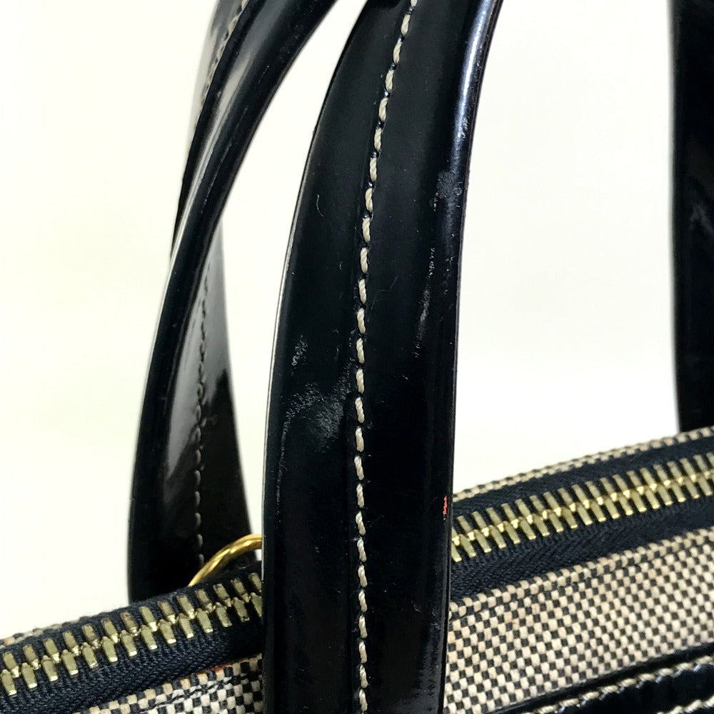 FENDI エナメル 斜め掛け 肩掛け カメレオン カバン 2WAY ショルダーバッグ ハンドバッグ キャンバス/パテントレザー レディース ブラック系