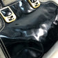 FENDI エナメル 斜め掛け 肩掛け カメレオン カバン 2WAY ショルダーバッグ ハンドバッグ キャンバス/パテントレザー レディース ブラック系