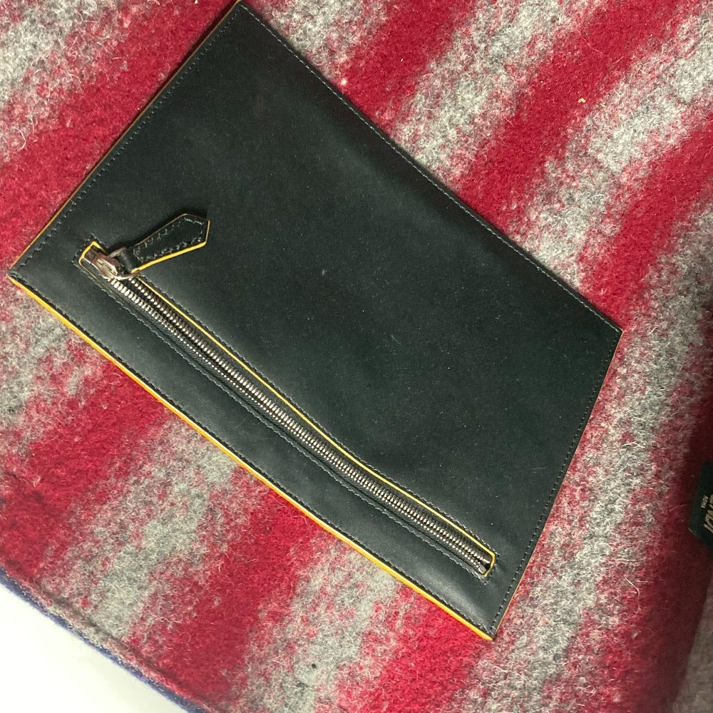FENDI 7VA390 ショルダートート カバン 肩掛け ショルダーバッグ トートバッグ ウール メンズ ネイビー