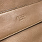 FENDI 8BN251 ペカン ショルダーバッグ 肩掛け ハンドバッグ レザー/キャンバス レディース ブラウン