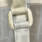 FENDI Zucca mesh mini Boston bag in white leather for women.