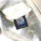 FENDI Zucca mesh mini Boston bag in white leather for women.