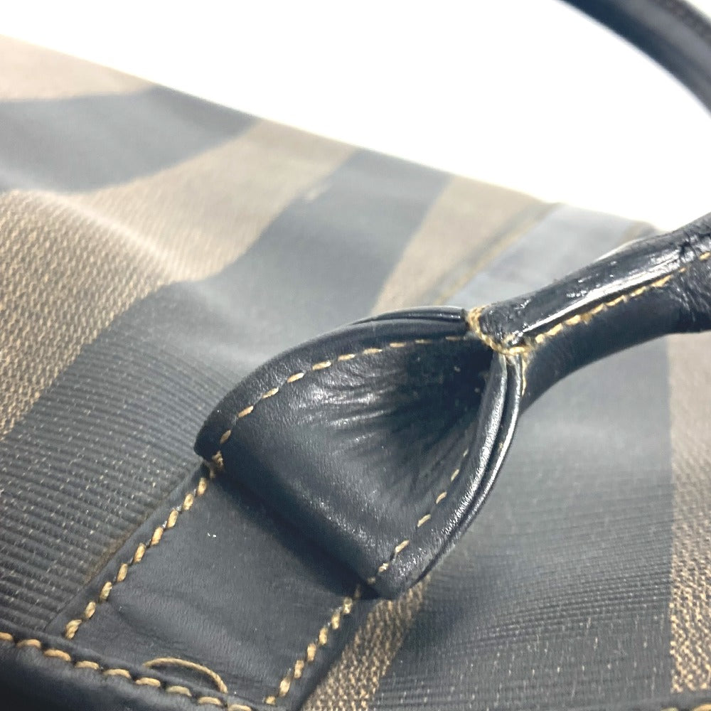 FENDI ヴィンテージ ズッカ 特大 カバン 旅行バッグ トラベルバッグ ボストンバッグ PVC/レザー メンズ ブラウン - brandshop-reference