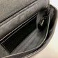 FENDI 8M0371 Double Micro Baguette Pochette, Crossbody Bag, 2-Way Mini Handbag/Shoulder Bag, Leather, Black, Women's