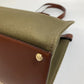 FENDI 8BH374 FF総柄 ピーカブー エックストート カバン 2WAY ショルダーバッグ トートバッグ コットン レディース グリーン