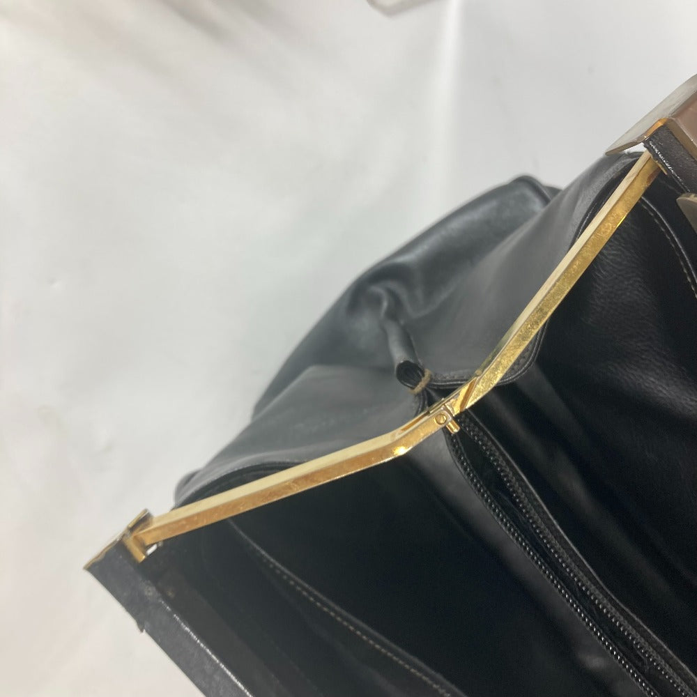 FENDI ヴィンテージ ドクターバッグ ペカン カバン ハンドバッグ レザー/PVC レディース ブラック
