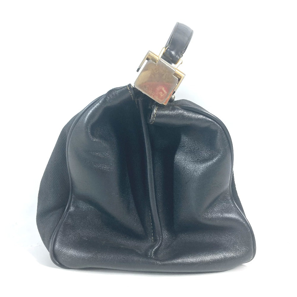 FENDI ヴィンテージ ドクターバッグ ペカン カバン ハンドバッグ レザー/PVC レディース ブラック