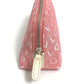 BVLGARI Logomania Makeup Pouch, Canvas, Women's, Pink